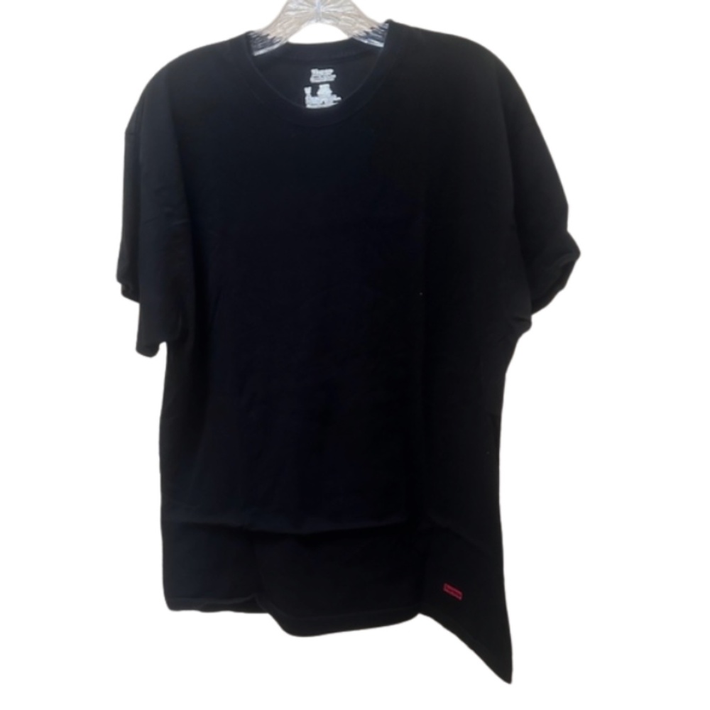 Supreme Hanes Black Short Sleeve Tee - Men's Large